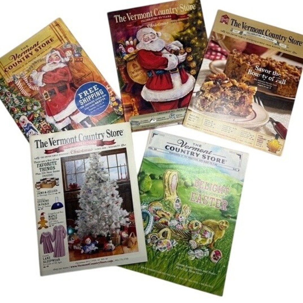 Vermont Country Store Catalogs Lot of 5 Christmas Fall Easter 2011-2015
